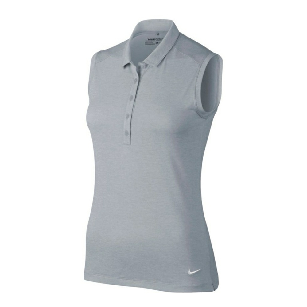 NWOT Nike Icon Sleeveless Heather Golf Polo Shirt